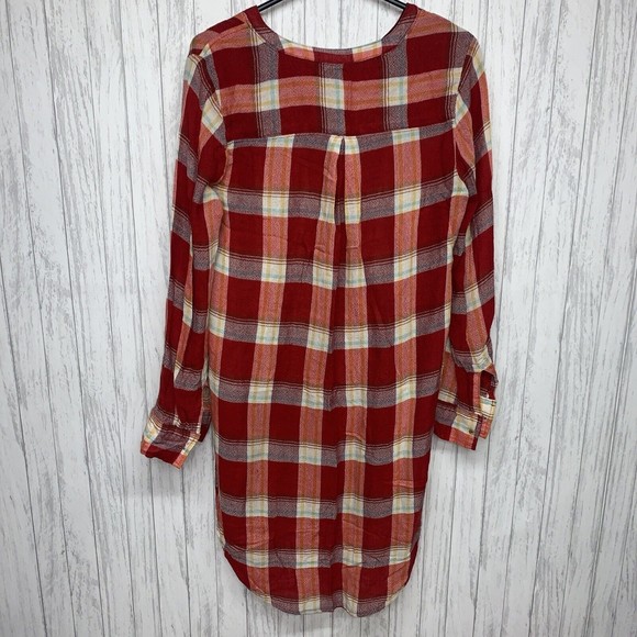 Womens Size XS Akem + Kin Anthropologie Plaid Tunic EUC - Picture 4 of 5